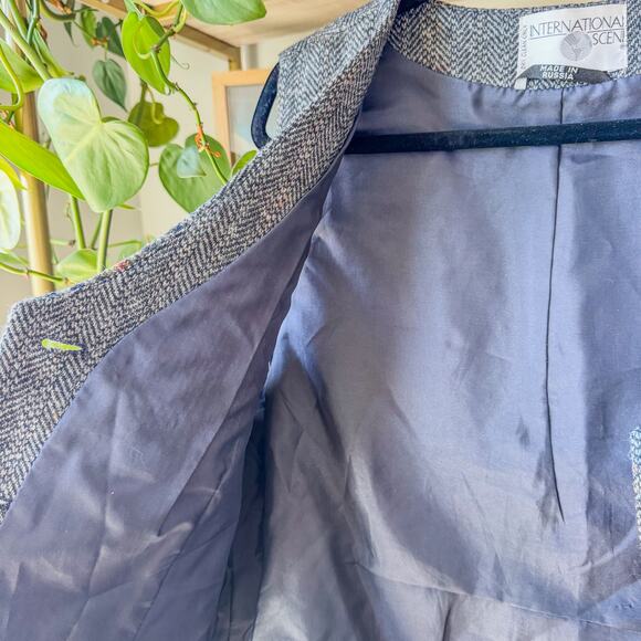 International Scene Made in Russia Wool Patchwork Vest Adjustable Waist, Size 14 - Picture 6 of 10